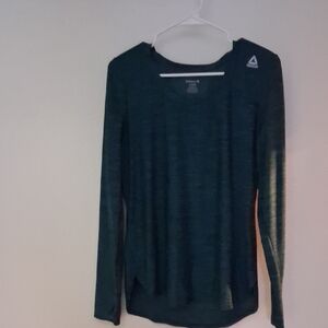 Reebok Women's Dark Teal Long Sleeve Tee